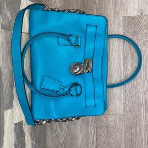 Turquoise Michael Kors handbag